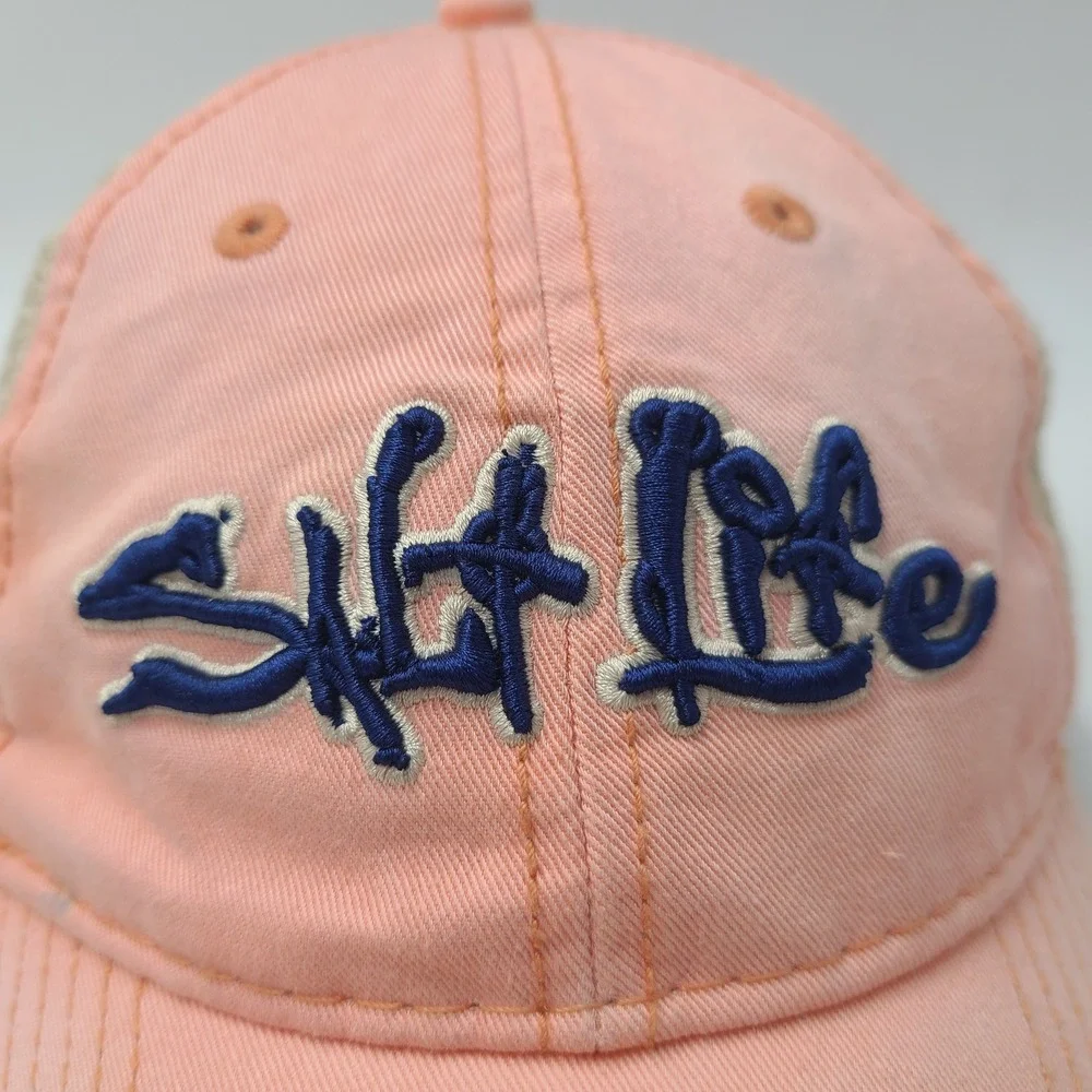 Salt Life Hat Snapback‎ Trucker Mesh Pink Beige Blue Beach Surf Outdoors Adult